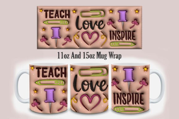 3D Inflated Back to School Mug Design: A Creative and Practical Choice for Customization