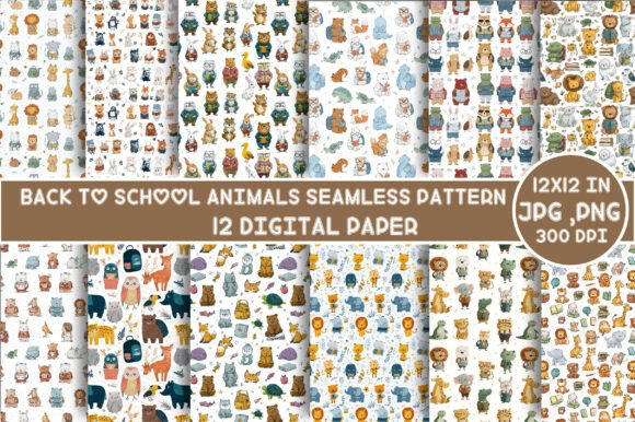 Back to School Animals Seamless Pattern: A Versatile Design for Creative Projects
