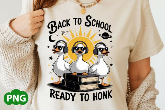 Back to School PNG, Funny Goose SVG: A Creative Resource for Designers and Crafters