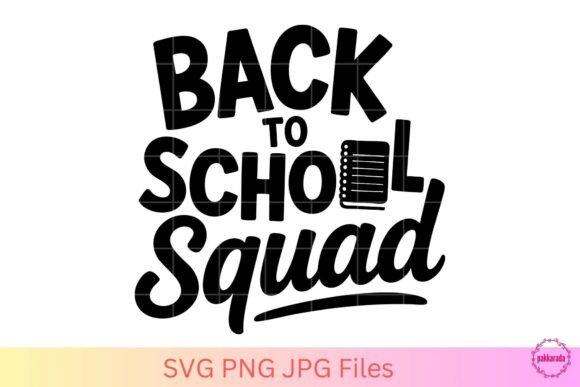Back to School Squad SVG, Teacher Kids