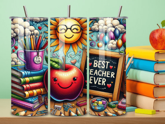 Best Teacher Ever Back to School Tumbler Design: A Perfect Addition to Your Sublimation Business