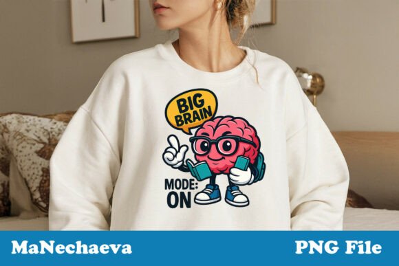 Big Brain Back to School PNG: A Must-Have for Nerd Culture and Classroom Fun