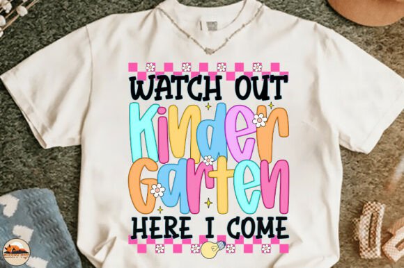 Checkered Kinder Garten Back to School: A Creative Design for Every Occasion