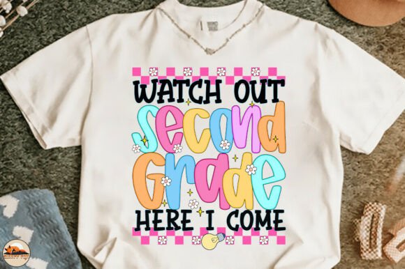 Checkered Second Grade Back to School: A Versatile Design for Creative Projects