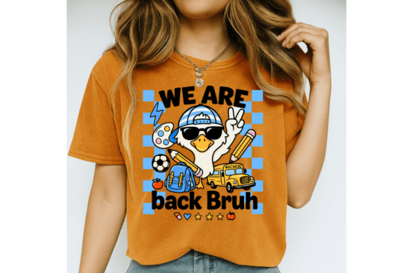 Cool Duck Back to School SVG PNG, Boys F: A Sporty and Fun Design for a New School Year