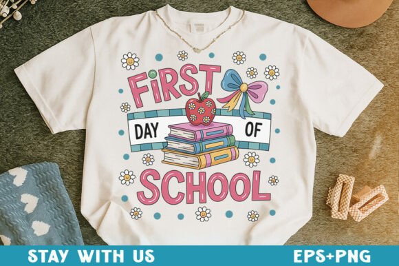 First Day of School PNG: A Back to School Essential for Every Classroom and Creator