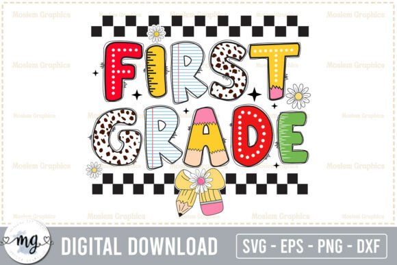 First Grade - Back to School SVG: A Versatile Design for Custom Creations