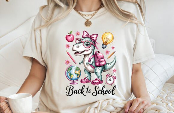 Funny Back to School Dinosaur Shirt PNG: A Playful Addition to Your Creative Projects