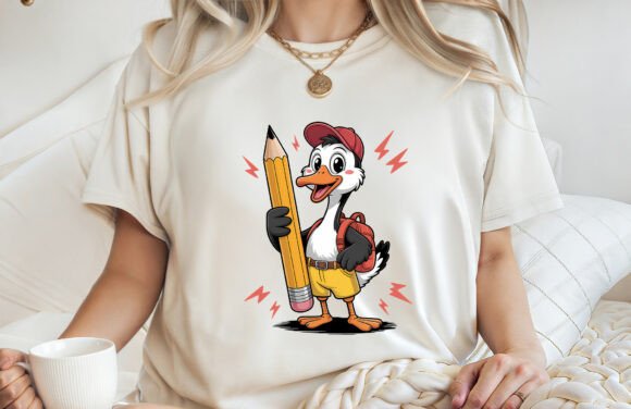 Funny School Duck Back to School Shirt: A Playful Addition to Your Academic Wardrobe