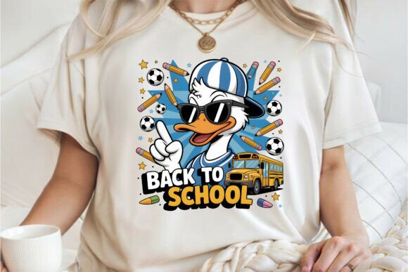 Funny Silly Goose Back to School PNG