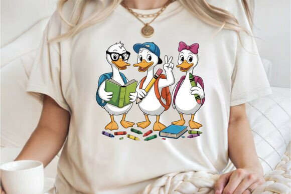 Goose Back to School PNG Shirt Design: A Versatile Asset for Creative Projects