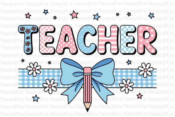 Teacher Bow Pencil Back to School PNG: A Versatile Design for Creative Projects