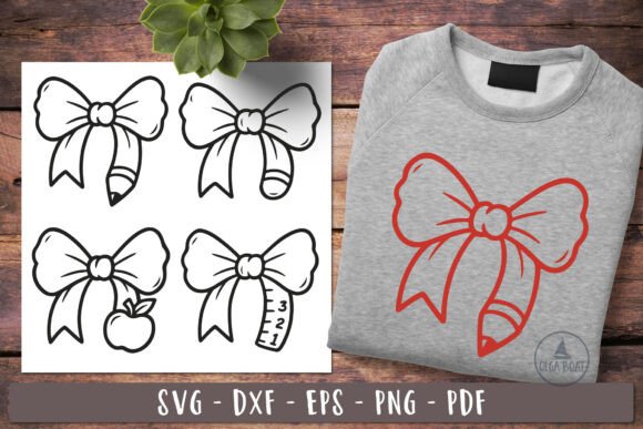 Teacher Bow Svg Pencil Back to School: A Versatile Design for Creative Projects