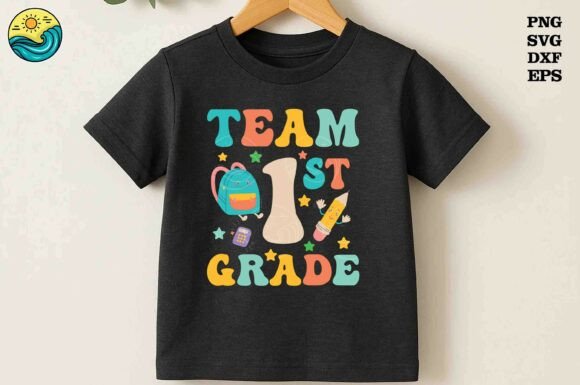 Team 1st Grade SVG, Cute Back to School: A Versatile Design for Classroom and Craft Projects